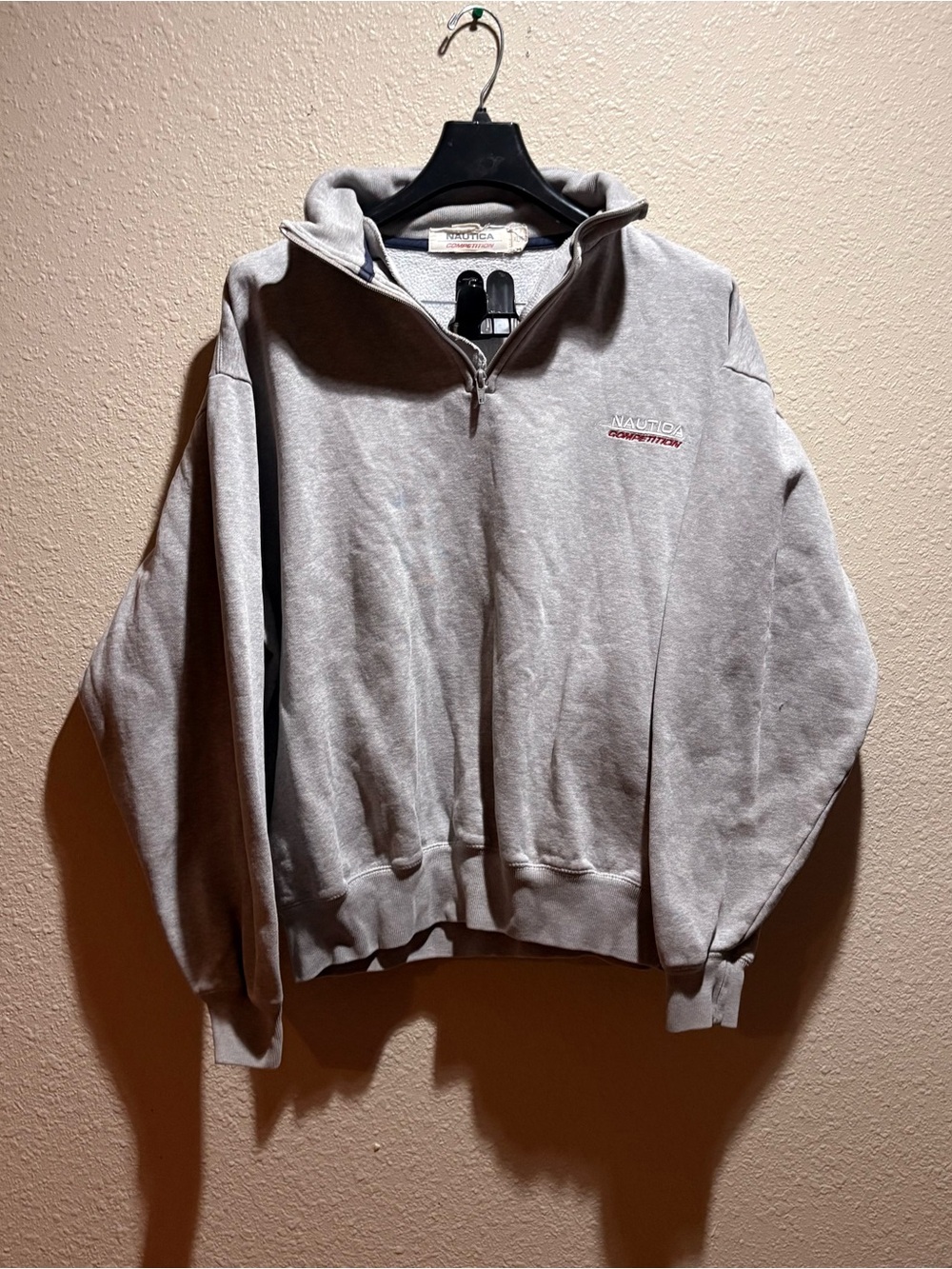 Nautica Light Gray Men's Half-Zip Sweatshirt